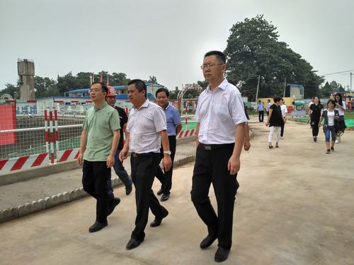 禮悅閣精品住宅小區(qū)工程治污減霾工作得到渭南市領導認可順利通過驗收