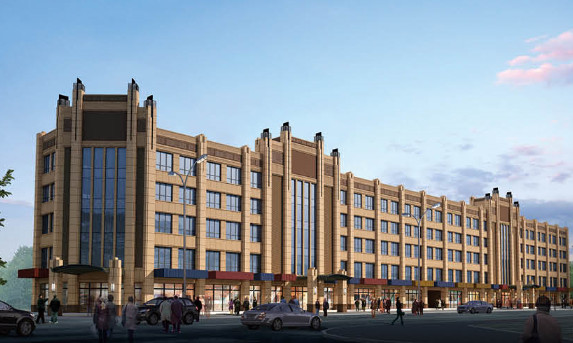 陜煤建設(shè)天工公司雅荷中央廣場1#、2#樓封頂