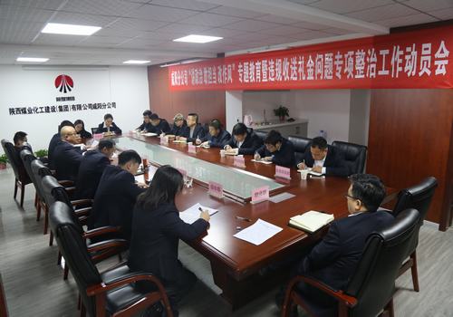 咸陽分公司召開“講政治敢擔(dān)當(dāng)改作風(fēng)”專題教育暨違規(guī)收送禮金問題專項整治工作動員會