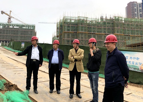 陜煤集團戰(zhàn)略規(guī)劃部檢查指導(dǎo)藍(lán)山水岸項目