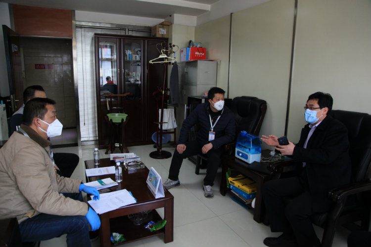 西安市經開區(qū)蒞臨陜煤建設開展疫情防控復工復產驗收工作