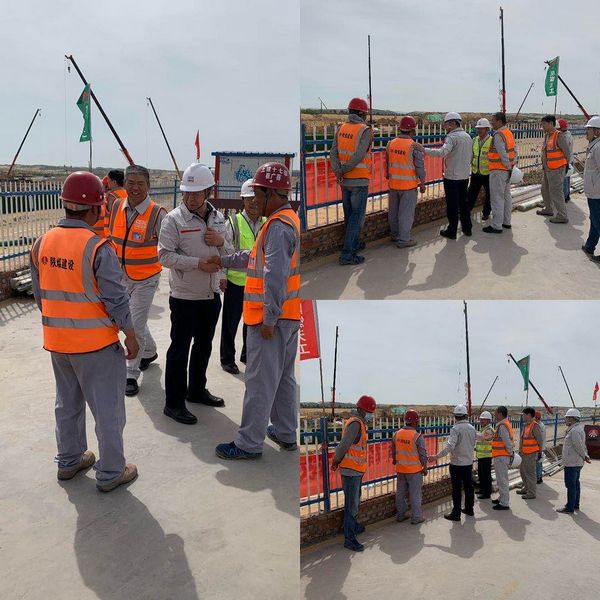 西北電力設(shè)計(jì)院有限公司董事長(zhǎng)、黨委書(shū)記胡明深入陜煤建設(shè)天工公司施工現(xiàn)場(chǎng)慰問(wèn)指導(dǎo)工作