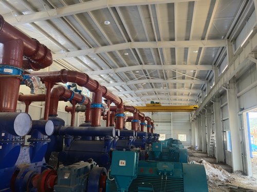 加速！陜煤建設(shè)路橋分公司大佛寺煤礦木盤(pán)川風(fēng)井瓦斯抽采泵站工程進(jìn)入沖刺階段