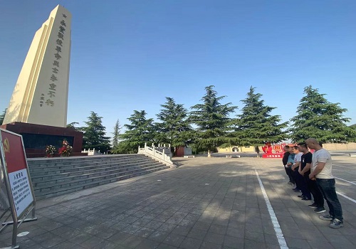 咸陽分公司第三項目部積極開展“緬懷先烈、不忘初心”革命烈士紀念活動