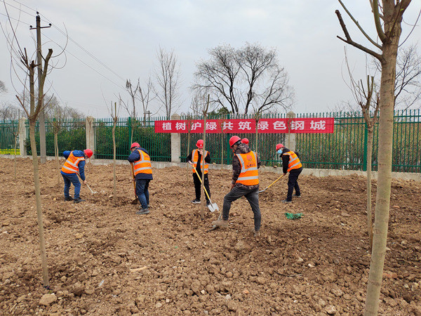 陜煤建設(shè)漢中分公司開展“擁抱春天，播種綠色“主題植樹活動