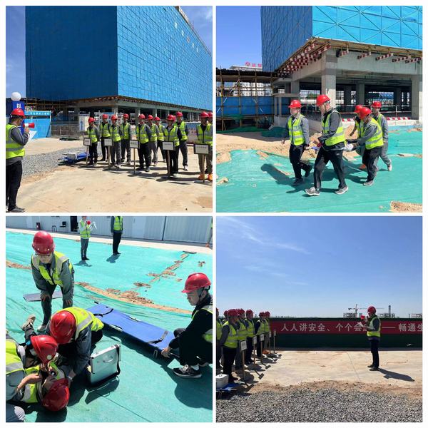 陜煤建設(shè)銅煤公司各項(xiàng)目部開展“安全生產(chǎn)月”應(yīng)急演練活動(dòng)