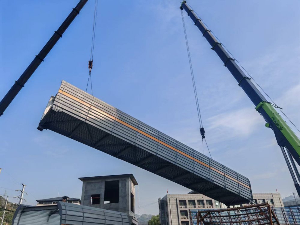 陜煤建設(shè)韓城分公司土建十一項目部：一座裝配式棧橋順利完成吊裝?