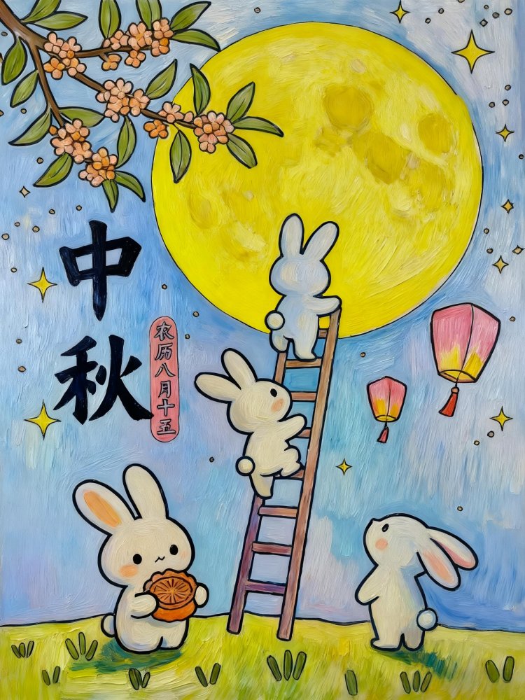 喜迎團(tuán)圓月，妙筆繪中秋