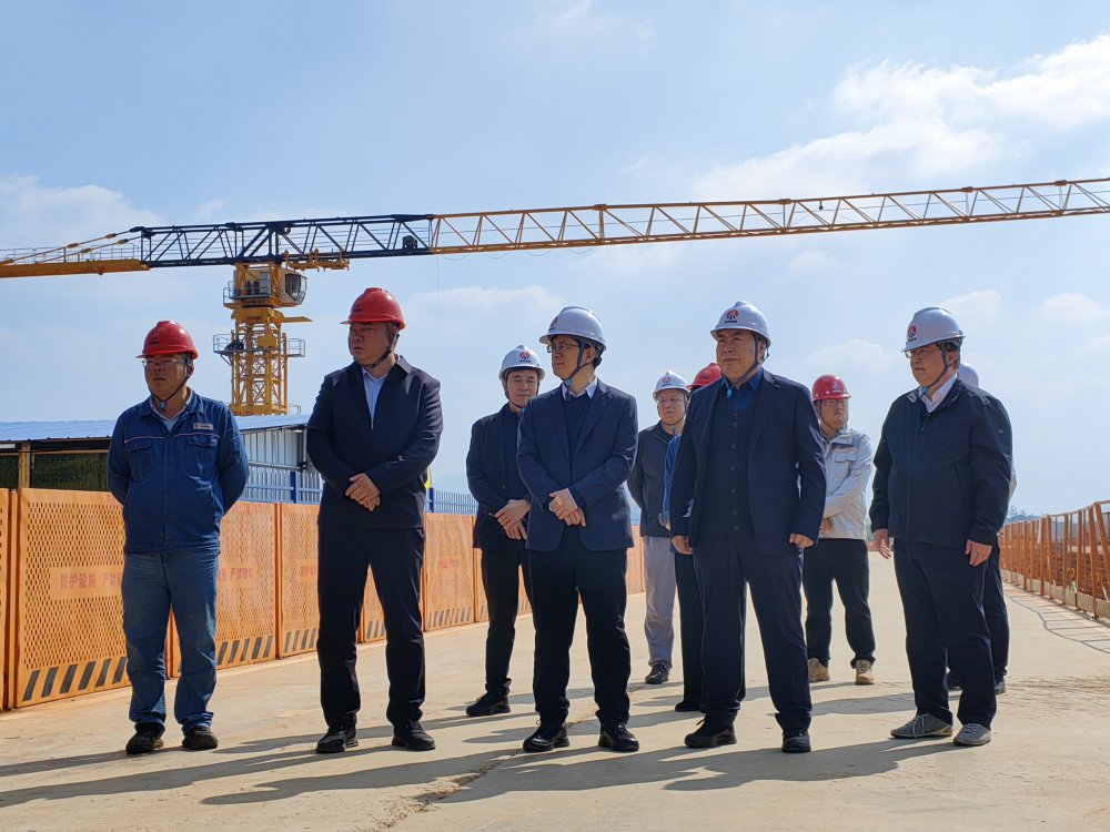 省紀委監(jiān)委駐陜煤集團紀檢監(jiān)察組組長、集團黨委委員、紀委書記閆恒光一行深入陜煤汨羅電廠項目調(diào)研指導工作